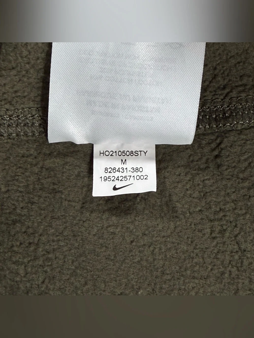 Nike Mens Club Fleece Jogger Sweatpants Olive Green Size M Cuffed 826431-380